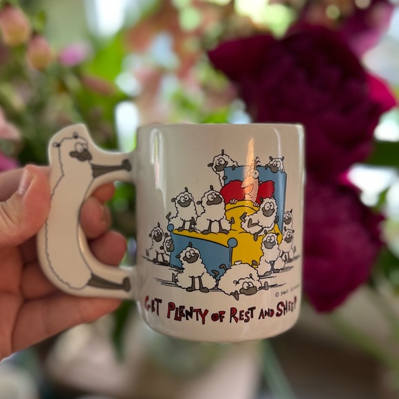 funny vintage sheep mug - Picture 1 of 4
